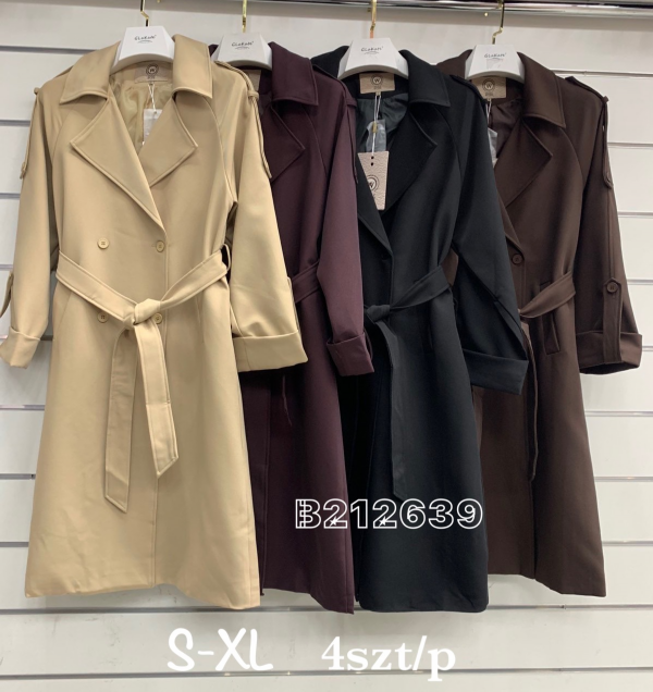 Plaszcze damkie Roz S-XL, 1 Kolor Paczka 4 szt